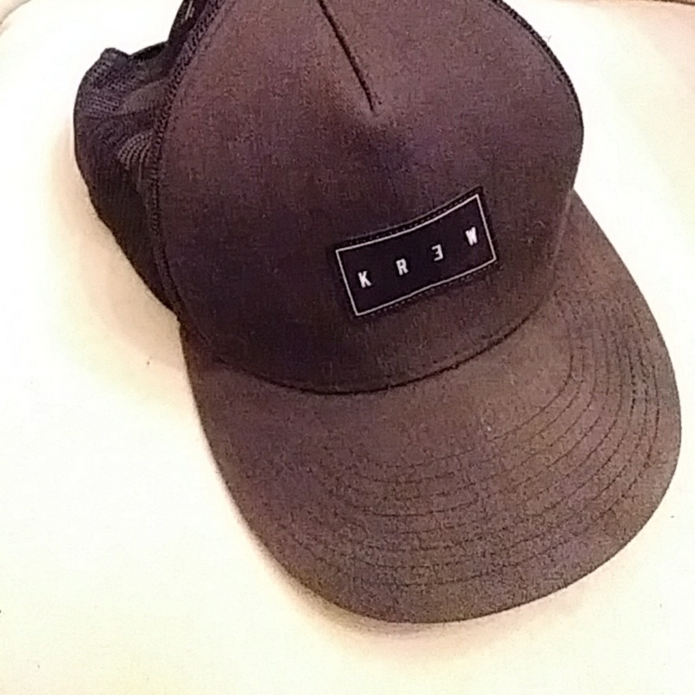 KREW black/ charcoal gray baseball hat